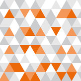 Geometric Medium Mural - Tangerine - by Origin Murals. Click for more details and a description.