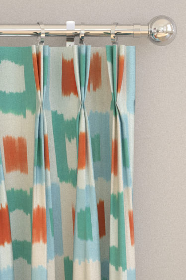 Shiruku  Curtains - Harissa/ Amazonia/ Emerald - by Harlequin. Click for more details and a description.