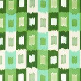 Shiruku  Fabric - Emerald/ Forest/ Silver Willow - by Harlequin. Click for more details and a description.