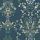 Luxembourg Wallpaper - Teal - by Rifle Paper Co.. Click for more details and a description.