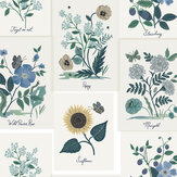 Botanical Prints Wallpaper - Indigo - by Rifle Paper Co.. Click for more details and a description.