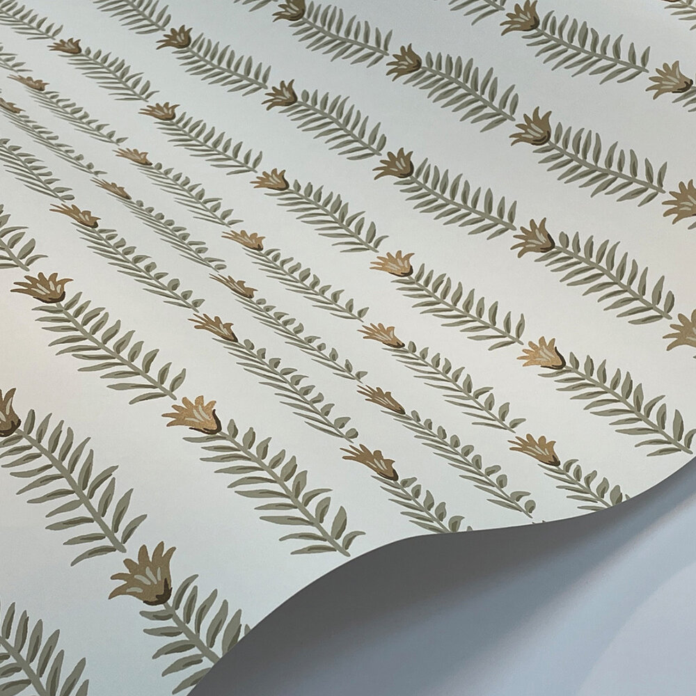 Eden Wallpaper - White & Metallic Gold - by Rifle Paper Co.