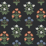 Mughal Rose Wallpaper - Black - by Rifle Paper Co.. Click for more details and a description.