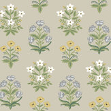 Mughal Rose Wallpaper - Linen - by Rifle Paper Co.. Click for more details and a description.