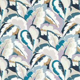Calathea  Fabric - Cornflower/ Azul/ Shiitake/ Wild Water - by Harlequin. Click for more details and a description.
