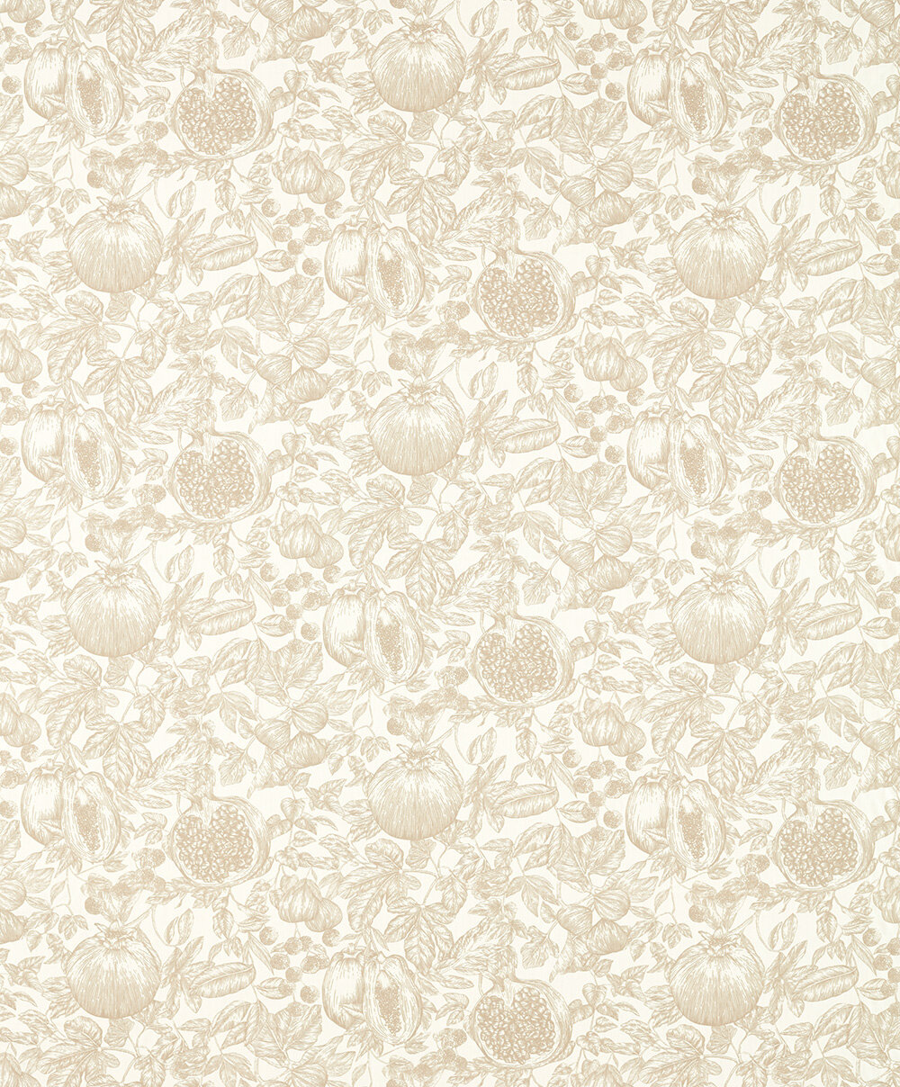 Melograno  Fabric - Shiitake/ Fig Blossom - by Harlequin