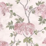 Feather Palm Wallpaper - Rose - by Brand McKenzie. Click for more details and a description.