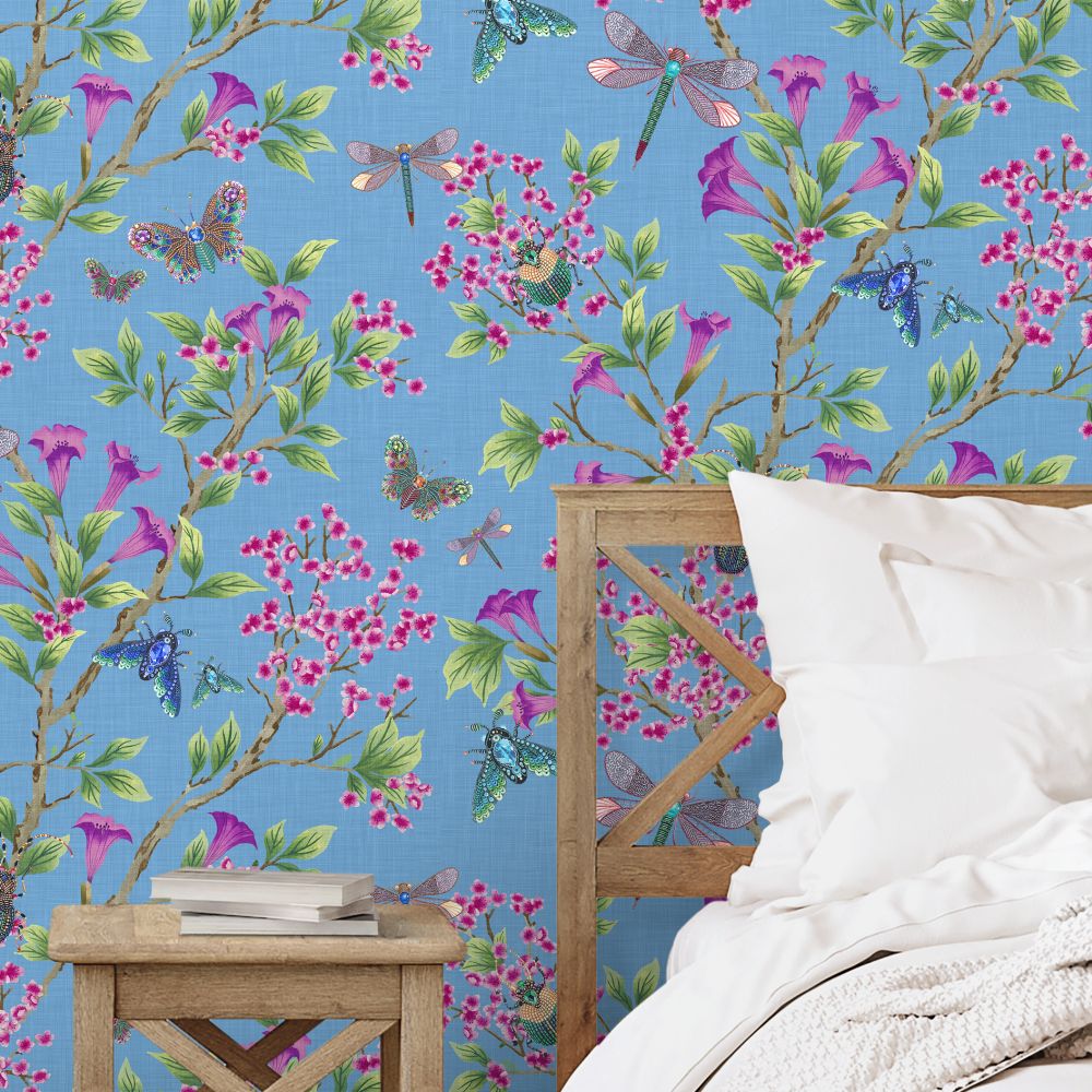 Jewel A Flutter Wallpaper - Topaz - by Brand McKenzie