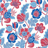 Jacobean Wallpaper - Red - by A Street Prints. Click for more details and a description.