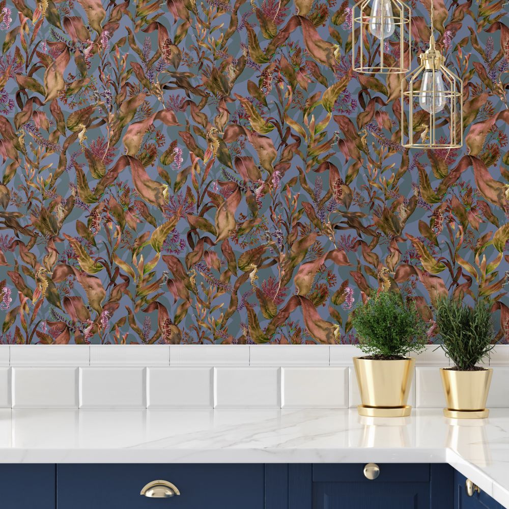 Seahorse Mangrove Wallpaper - Autumnal - by Brand McKenzie