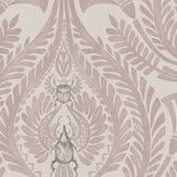The Great Damask Wallpaper - Dusky Pink - by Brand McKenzie. Click for more details and a description.
