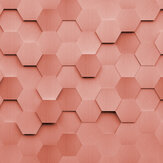 Metal Hexagons Medium Mural - Rust - by Origin Murals. Click for more details and a description.