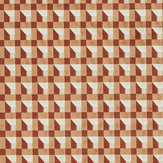 Blocks  Fabric - Paprika/ Bark/ Bleached Coral - by Harlequin. Click for more details and a description.