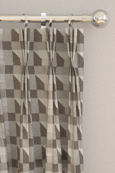 Blocks  Curtains -  Black Earth/ Sketched/ Diffused Light - by Harlequin. Click for more details and a description.