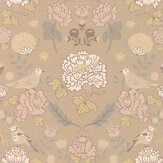June Wallpaper - Honey Beige - by Majvillan. Click for more details and a description.