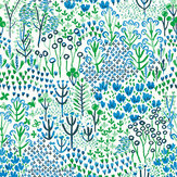 Pasture Wallpaper - Blue - by A Street Prints. Click for more details and a description.