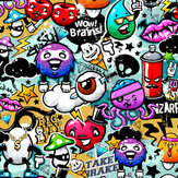 Graffiti Monster Medium Mural - Multi - by Origin Murals. Click for more details and a description.