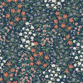 Wildwood Garden Wallpaper - Navy - by Rifle Paper Co.. Click for more details and a description.