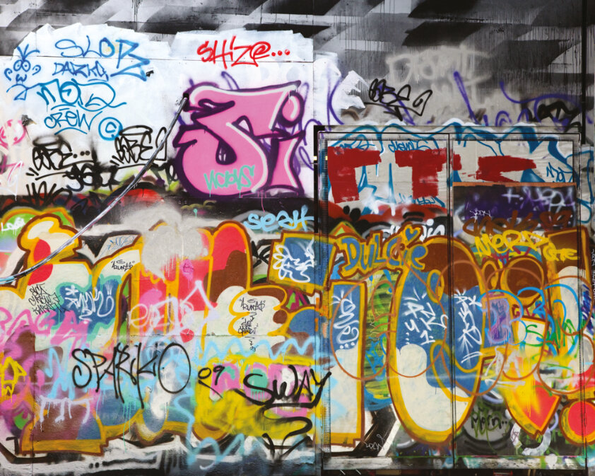 Urban Graffiti Mural - Multi - by Origin Murals