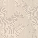 Safari Stripes Wallpaper - Warm Grey - by Majvillan. Click for more details and a description.