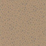 Animal Dots Wallpaper - Soft Brown - by Majvillan. Click for more details and a description.