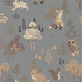 Deep Forest Wallpaper - Midnight Blue - by Majvillan. Click for more details and a description.