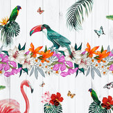 Birds of Paradise Medum Mural - Multi - by Origin Murals. Click for more details and a description.