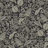 Pomegranate Wallpaper - Black & Linen - by Rifle Paper Co.. Click for more details and a description.