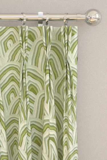 Kumo  Curtains - Seaglass/ Forest/ Silver Willow - by Harlequin. Click for more details and a description.