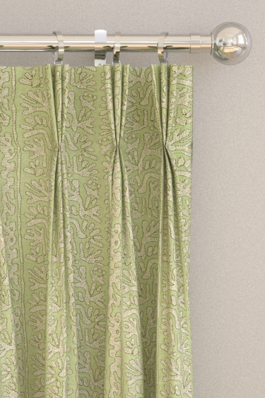Khorol  Curtains - Sage/ Shiitake - by Harlequin. Click for more details and a description.