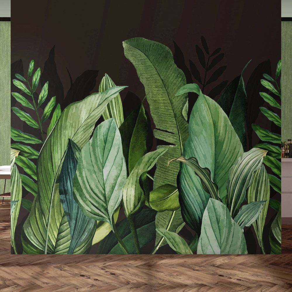 Tropical Forest Mural - Blackberry - by Hohenberger