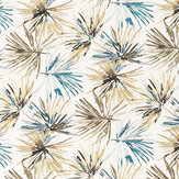 Aucuba  Fabric - Ink/ Gold - by Harlequin. Click for more details and a description.