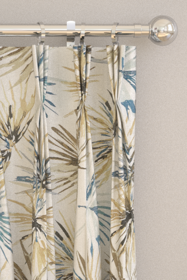 Aucuba  Curtains - Ink/ Gold - by Harlequin. Click for more details and a description.