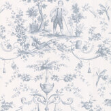 L'Orangerie Wallpaper - Bleu Grise - by Casadeco. Click for more details and a description.