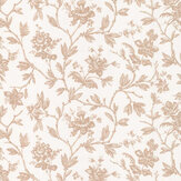 Rosa Wallpaper - Beige Ficelle - by Casadeco. Click for more details and a description.