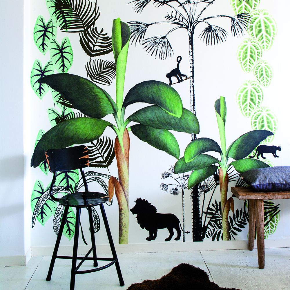 Mighty Jungle Mural - Jungle Green - by Onszelf