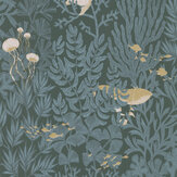 Atlantide Wallpaper - Vert Kelp - by Casadeco. Click for more details and a description.
