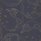 Galilee Wallpaper - Bleu Nuit - by Casadeco. Click for more details and a description.