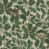 In the Oak Wallpaper - Green / Neutral - by Boråstapeter. Click for more details and a description.