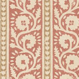 Bibury Wallpaper - Red/Sand - by G P & J Baker. Click for more details and a description.