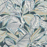 Riviera Wallpaper - Lagon - by Casadeco. Click for more details and a description.