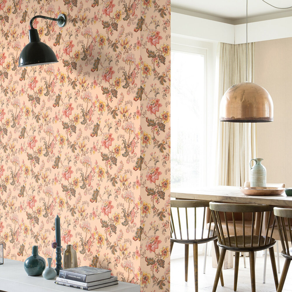 Sophia Floral Wallpaper - Pink - by Albany