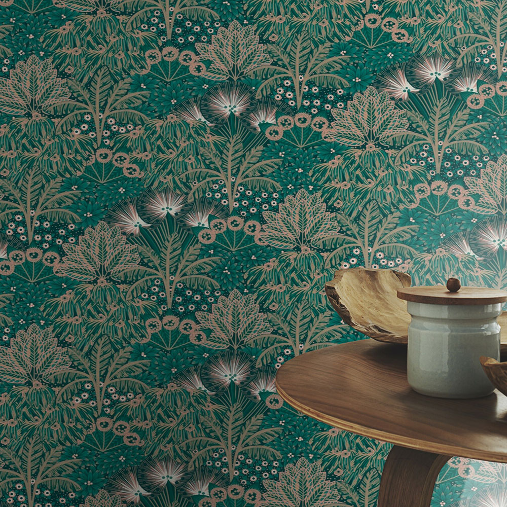 Bloomsbury Botanical Wallpaper - Green - by Albany