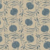 Seed Pod Wallpaper - Blue - by G P & J Baker. Click for more details and a description.