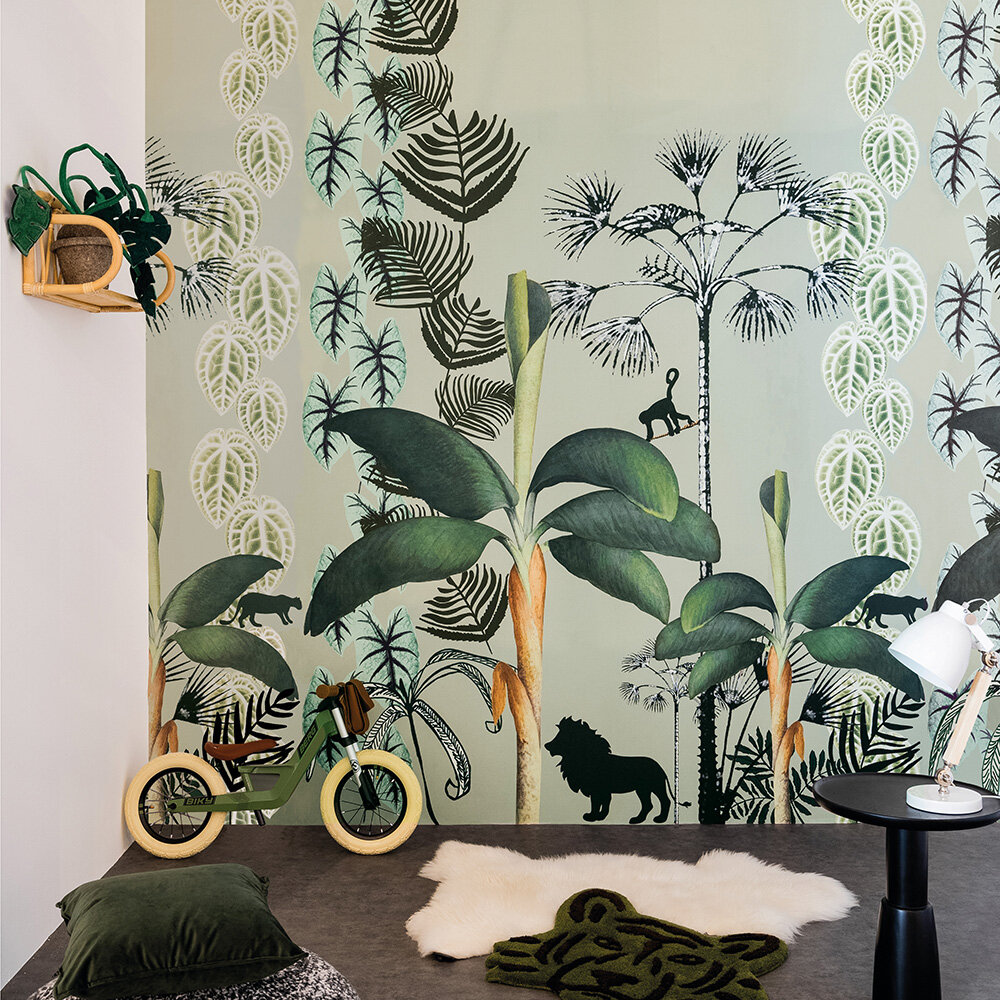 Mighty Jungle Mural - Vegetable Green - by Onszelf