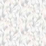 Curls Wallpaper - White / Silver - by Elle Decor. Click for more details and a description.