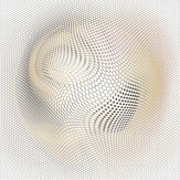 Panoramique Ball Grid mural - Blanc / or - Elle Decor. Cliquez pour en savoir plus et lire la description.