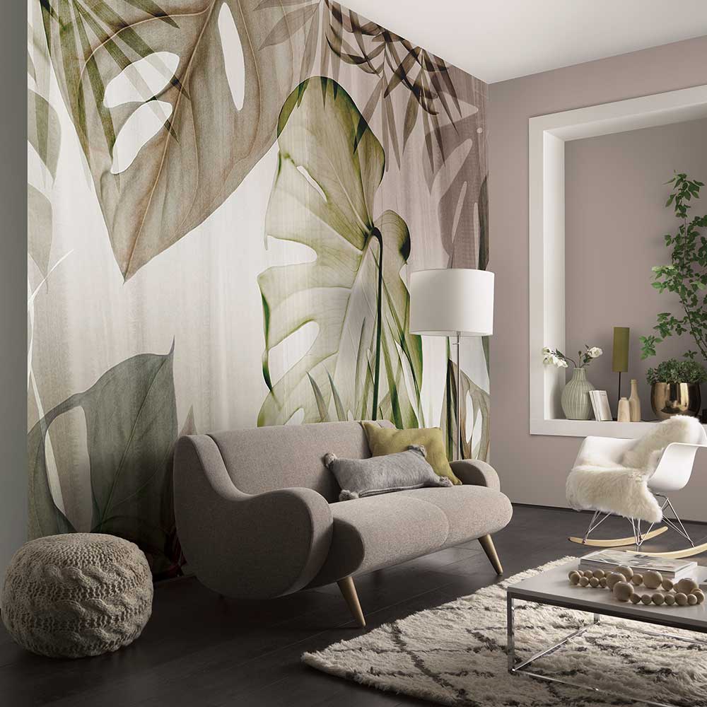 Tropical Lights mural - Brown - by Elle Decor
