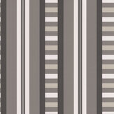 Sussex Stripe Wallpaper - Black / White / Taupe - by Timney Fowler. Click for more details and a description.