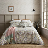 Severne Duvet Cover - Cochineal Pink - by Morris. Click for more details and a description.